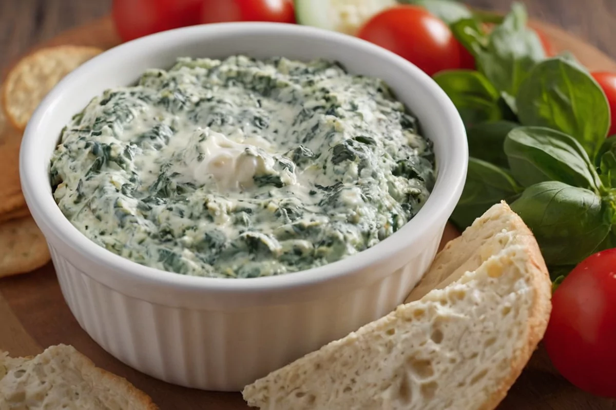 Spinach Dip Preparation