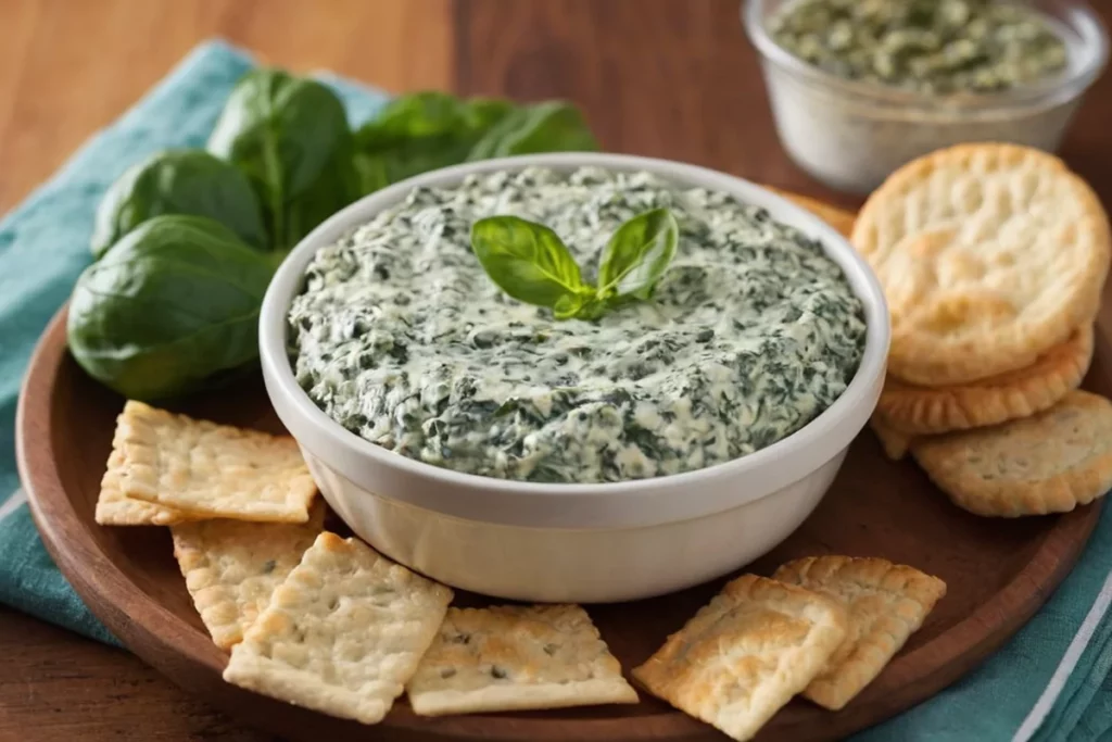 Spinach Dip Preparation