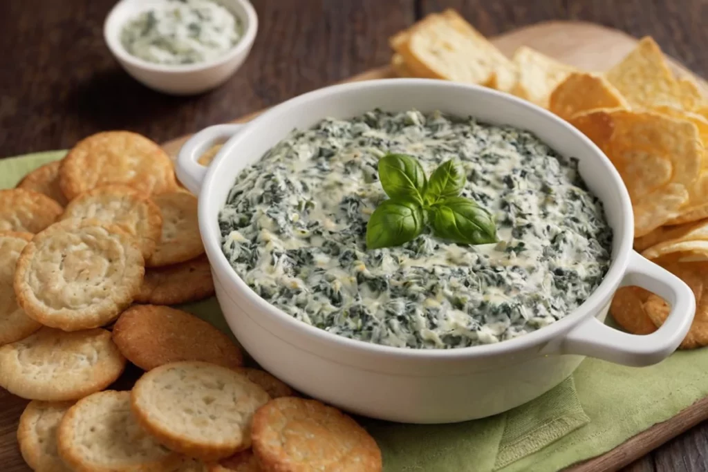 Spinach Dip Preparation