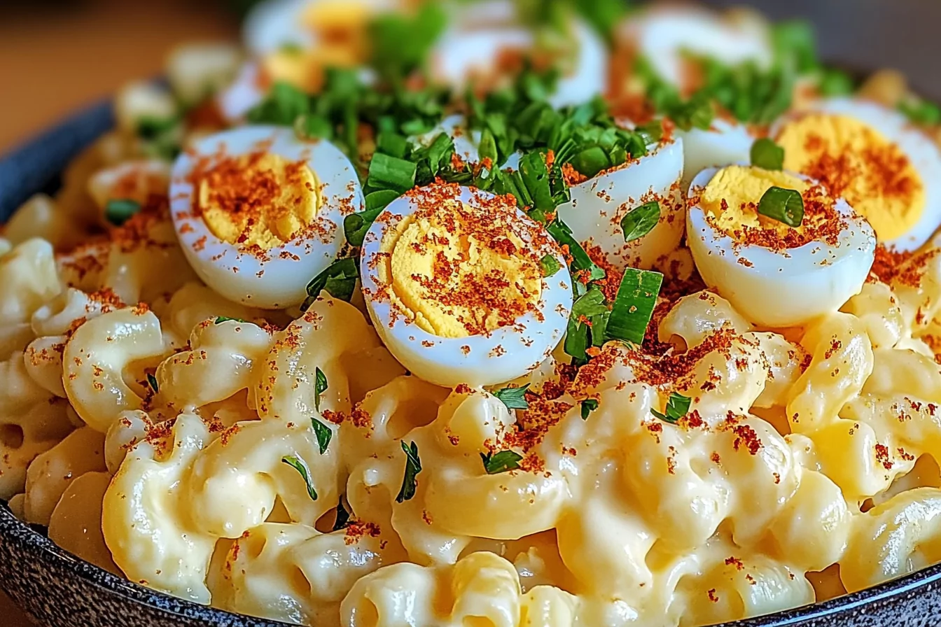 Deviled Egg Pasta Salad