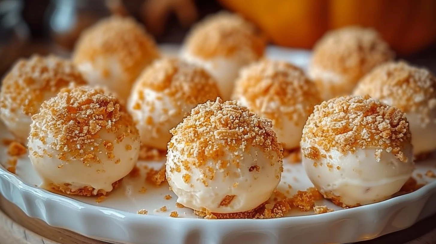 No-Bake Pumpkin Cheesecake Balls