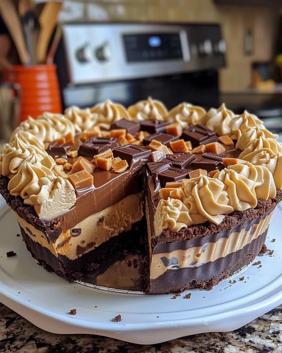 Giant Reese’s Peanut Butter Cup Pie