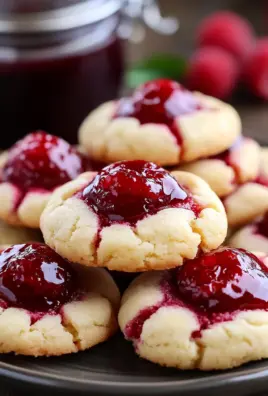 Raspberry Cheesecake Thumbprint Cookies