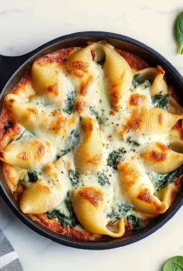 Easy Spinach & Ricotta Stuffed Shells