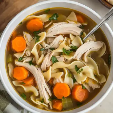 Rotisserie Chicken Noodle Soup