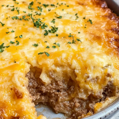 Cheddar Bay Ground Beef Cobbler