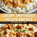 Creamy Smothered Chicken and Rice 1 Pinterest Hidden Image