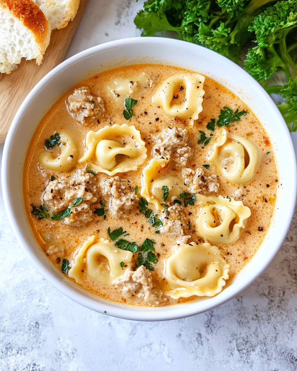 Creamy Tortellini Soup