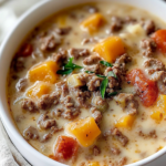 Easy Cheeseburger Soup