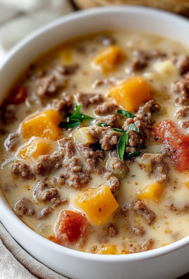 Easy Cheeseburger Soup