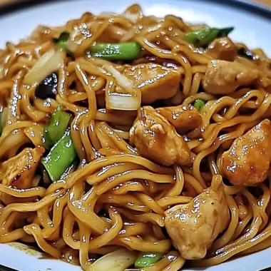 Garlic Chicken Lo Mein