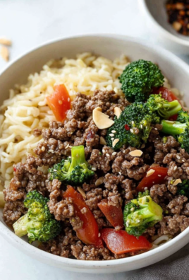 Ground Beef and Broccoli