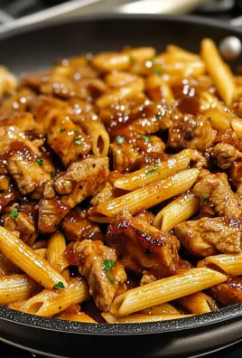 One-Pan Bold Honey BBQ Chicken & Steak Pasta