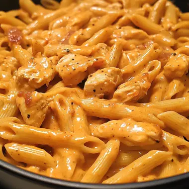 One-Pot Creamy Cajun Honey BBQ Chicken Pasta