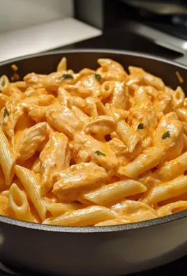 One-Pot Creamy Spicy Buffalo Chicken Penne