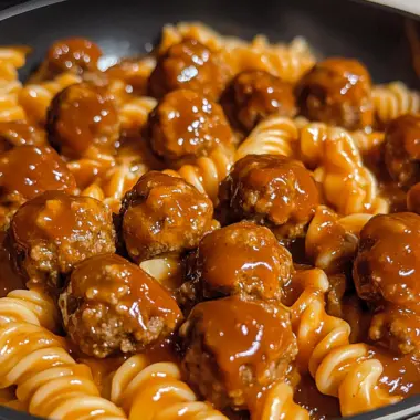 One-Pot Smoky BBQ Meatball Pasta