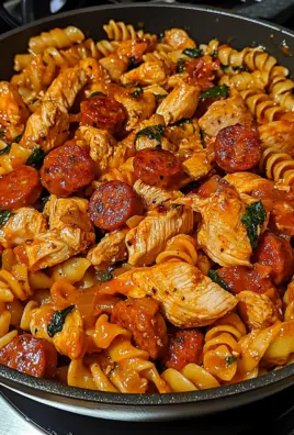 One-Pot Smoky Cajun Chicken & Sausage Pasta