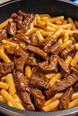 One-Pot Smoky Honey BBQ Steak Pasta