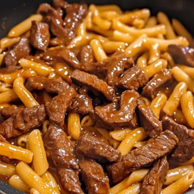 One-Pot Smoky Honey BBQ Steak Pasta