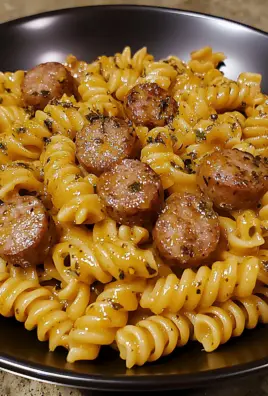 One-Pot Zesty Honey Mustard Sausage Pasta