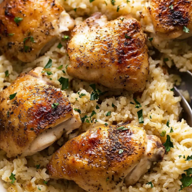 Oven-Baked Chicken and Rice