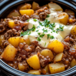 Slow Cooker Cowboy Potato Casserole