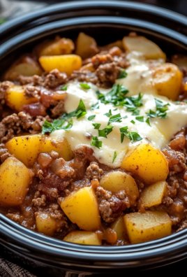 Slow Cooker Cowboy Potato Casserole