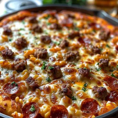 Ultimate Meat Feast Pizza Casserole