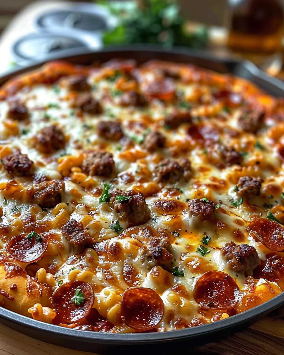 Ultimate Meat Feast Pizza Casserole