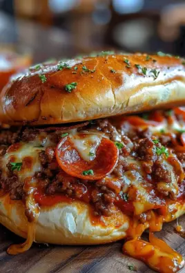 Pepperoni Pizza Sloppy Joes