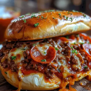 Pepperoni Pizza Sloppy Joes