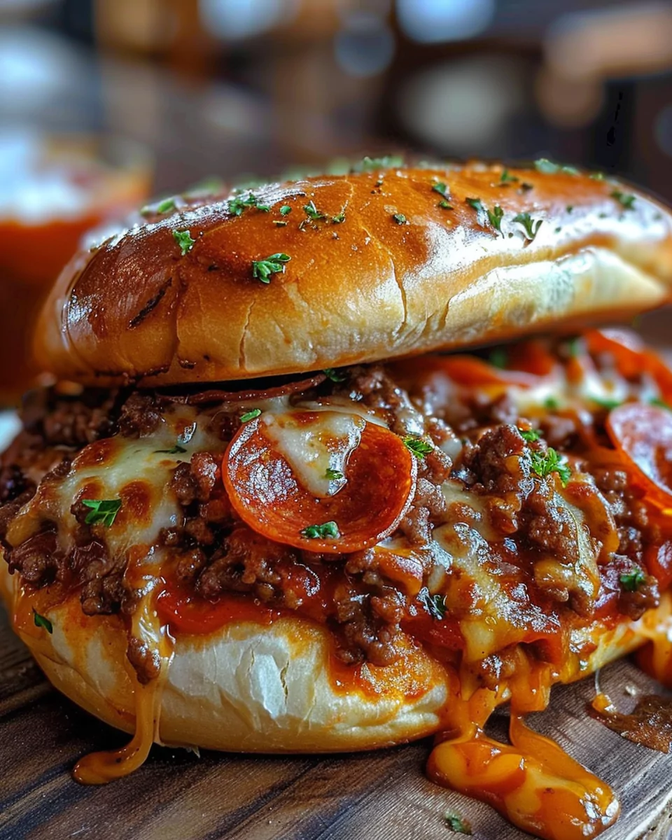 Pepperoni Pizza Sloppy Joes