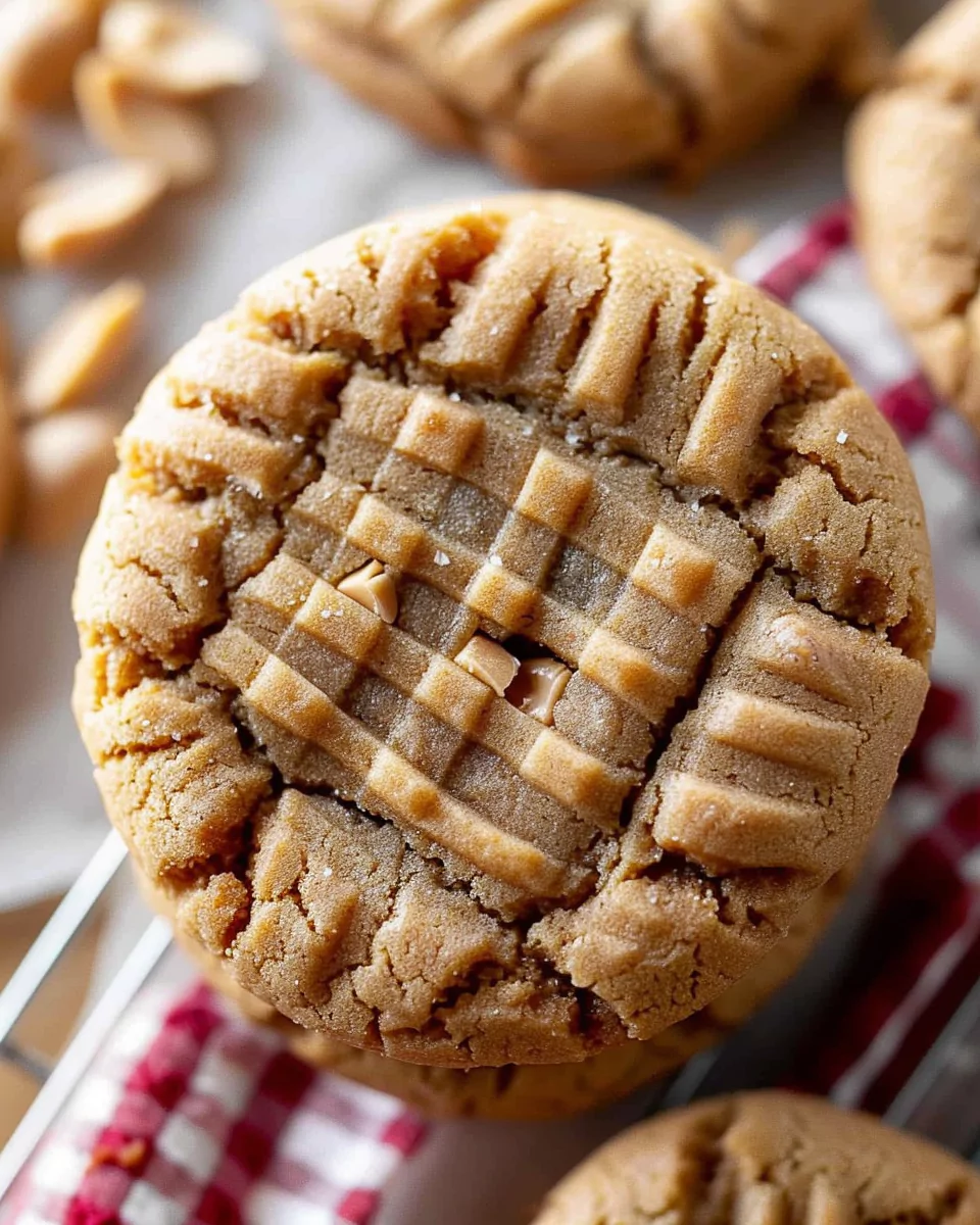 Thick and Chewy Peanut Butter Cookies