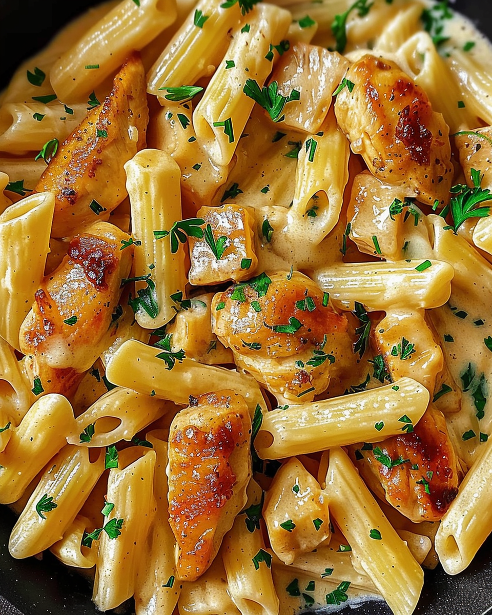 Creamy Honey Garlic Chicken Rigatoni