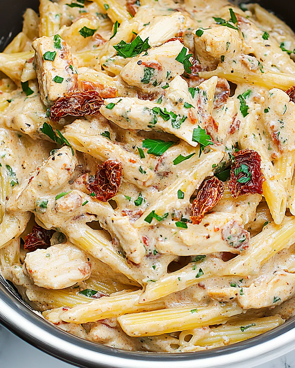 Creamy Sun-Dried Tomato Chicken Pasta