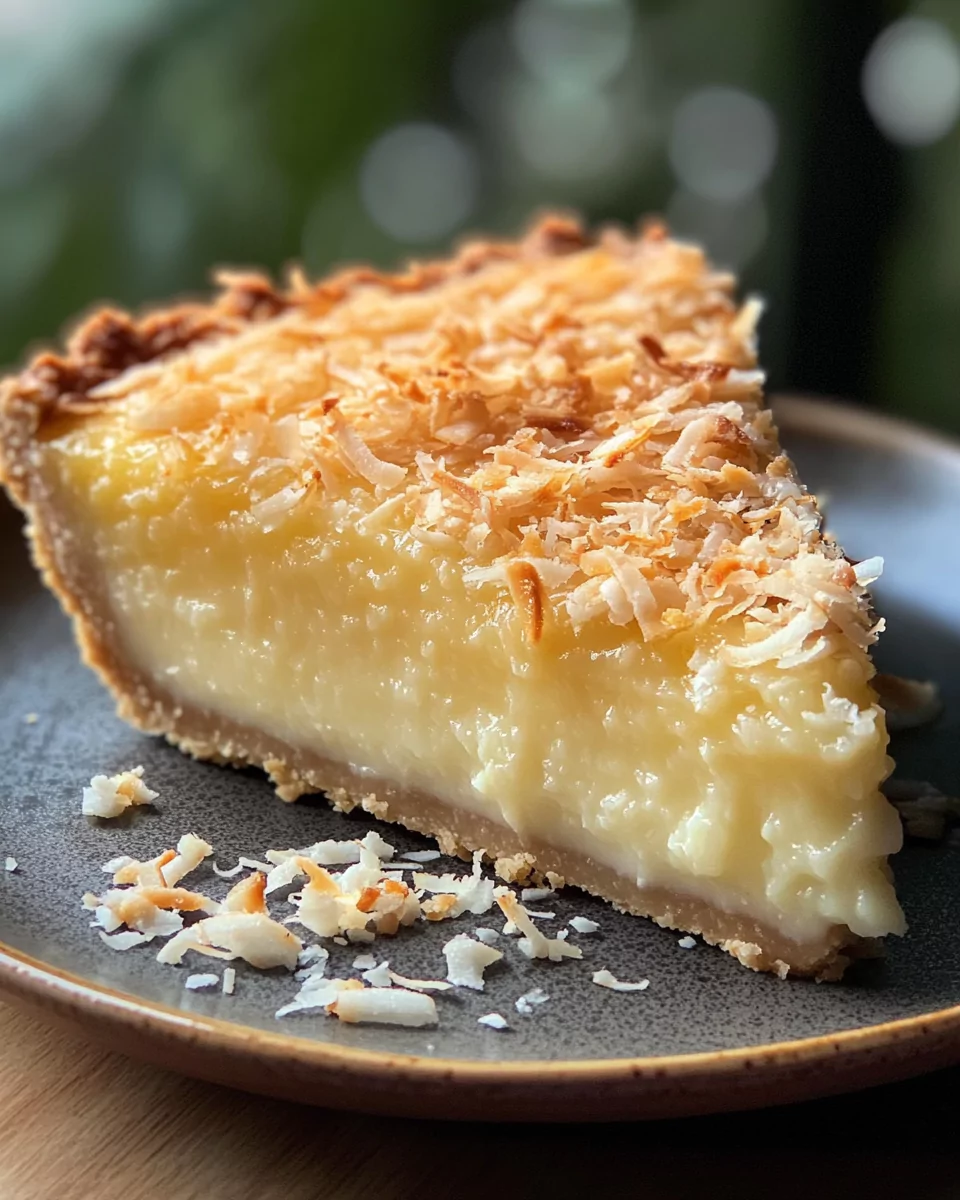 French Coconut Pie