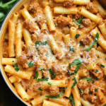 Creamy Sausage Rigatoni