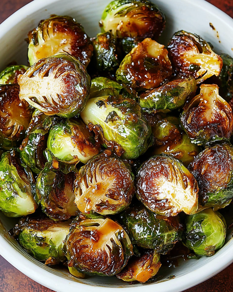 Honey Balsamic Brussels Sprouts