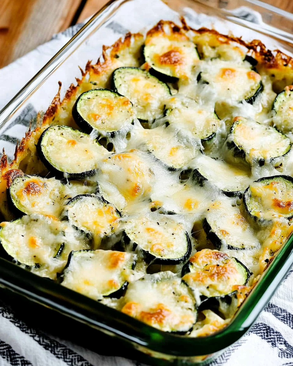 Low-Carb Easy Cheesy Zucchini Bake