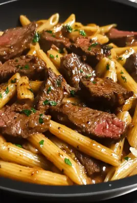 One-Pan Bold Honey BBQ Steak Penne