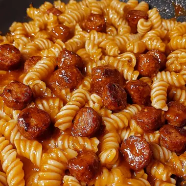 One-Pot Bold Honey BBQ Sausage Pasta