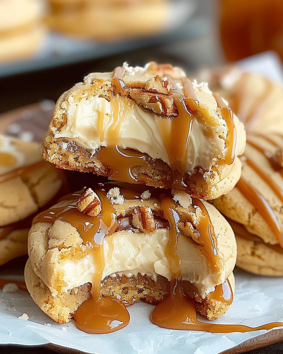 Caramel Cheesecake Cookies