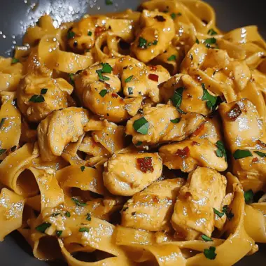 Sweet Honey Garlic Chicken Pasta