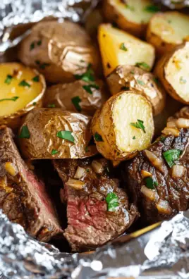 Garlic Steak & Potato Foil Packets