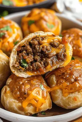 Air Fryer Cheesy Taco Bombs