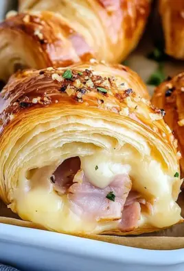 Baked Ham and Cheese Croissants