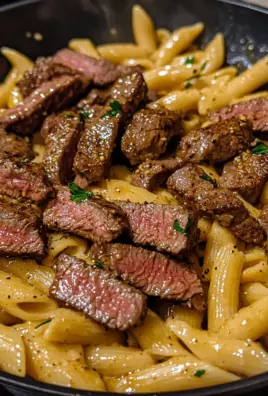 Bold Cajun Steak & Creamy Honey Pasta Skillet