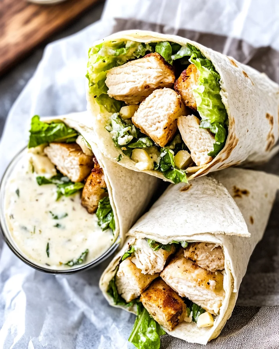 Chicken Caesar Wraps