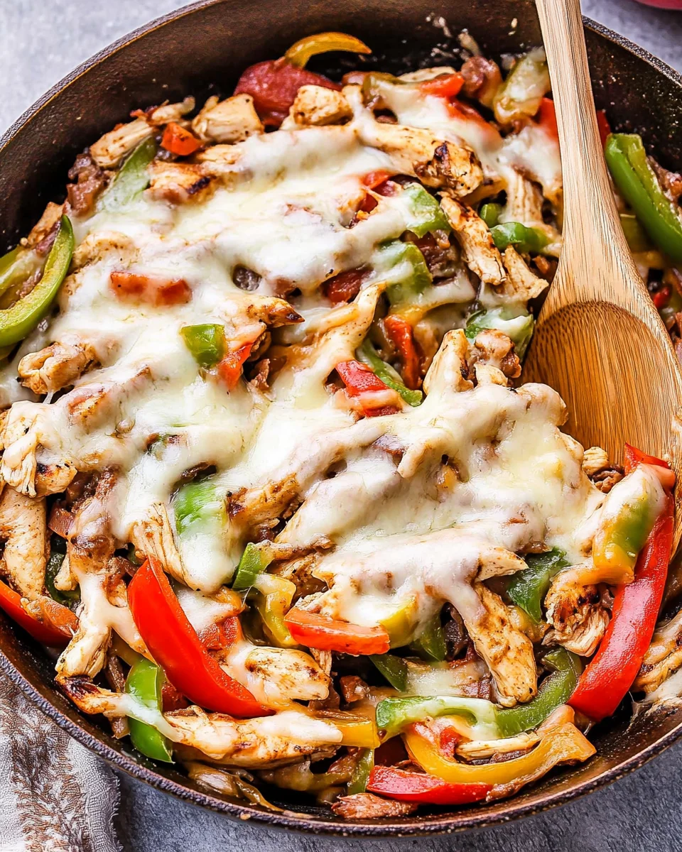 Chicken Cheesesteak Skillet