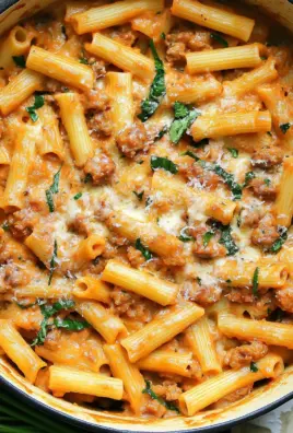 Creamy Sausage Rigatoni